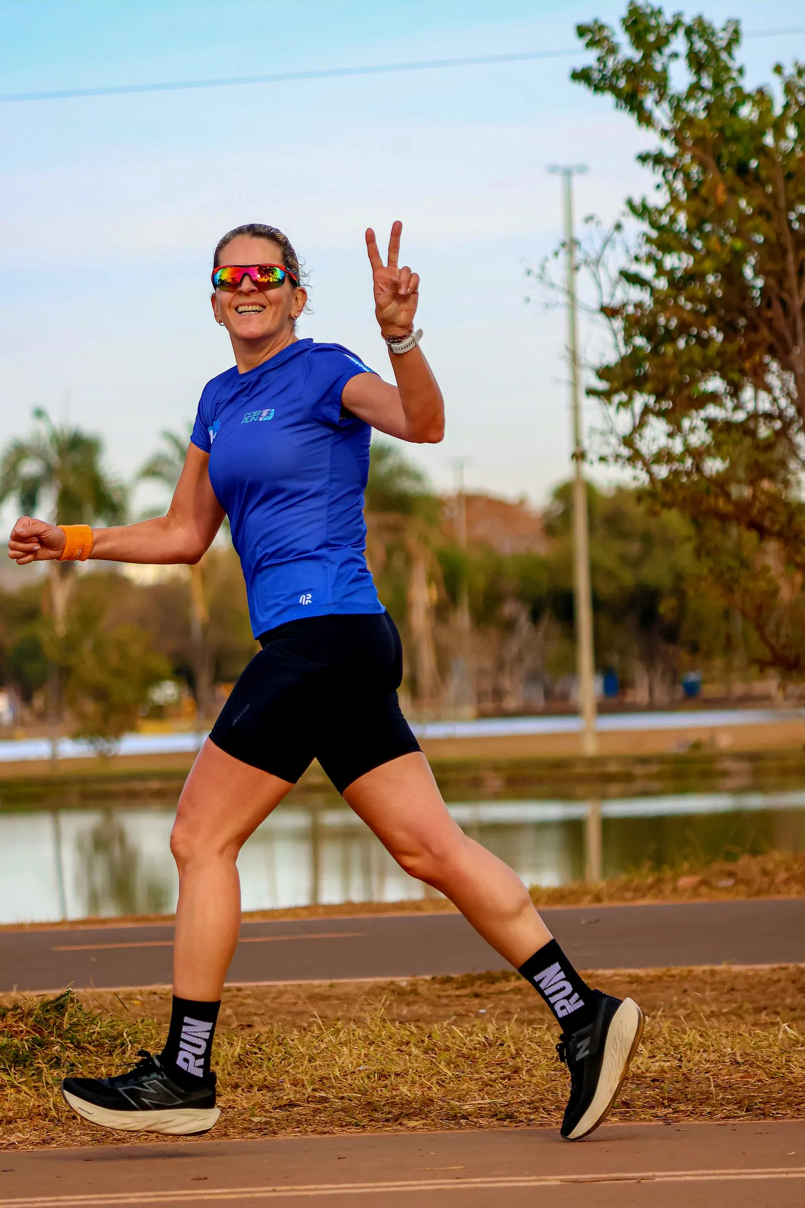 Atleta da COB Run em prova de rua